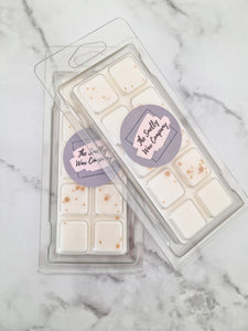 Baby powder scented white wax melt snapbar