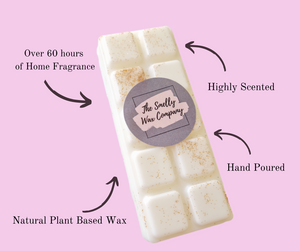 Baby powder wax melt by the smelly wax company