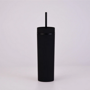 16z skinny cold cup tumbler in black by the smelly wax company